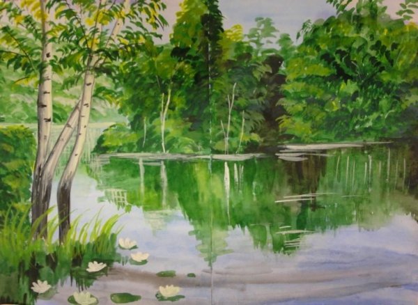 Рисунок на тему природа родного края