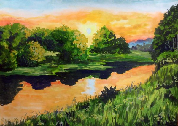 Художник Сергей Сержпинский картины лето