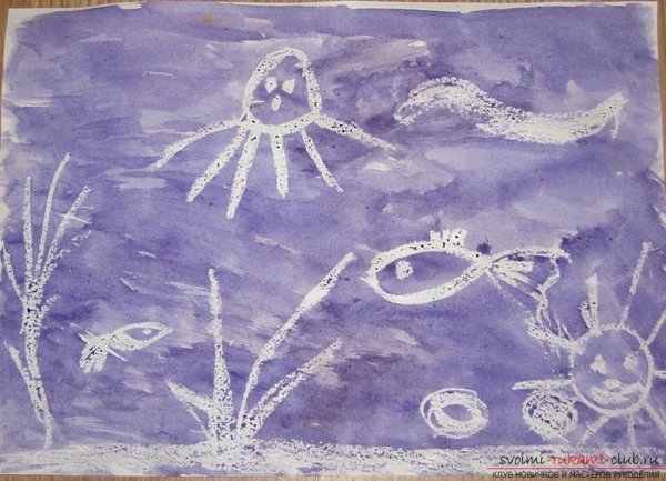 Фотокопия (свеча и акварель)