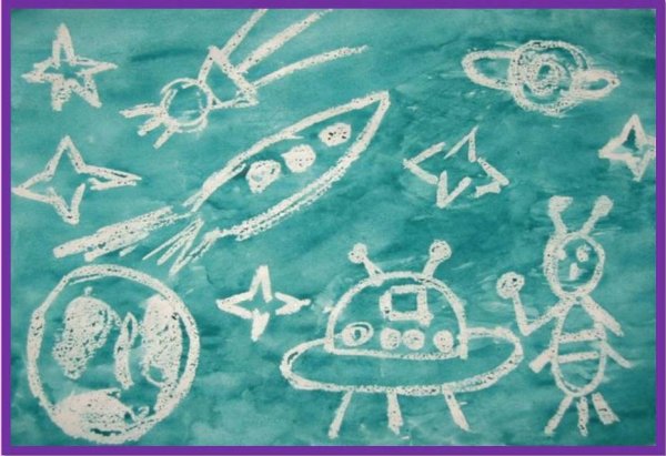 Рисование свечой