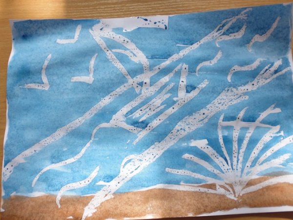 Рисование свечой