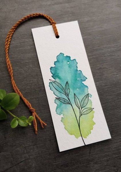 Закладки акварелью