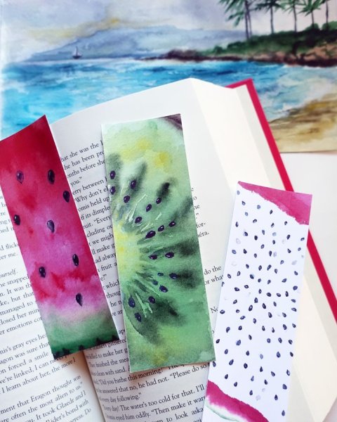 Закладки акварелью