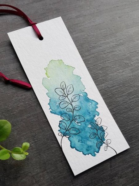 Закладки акварелью