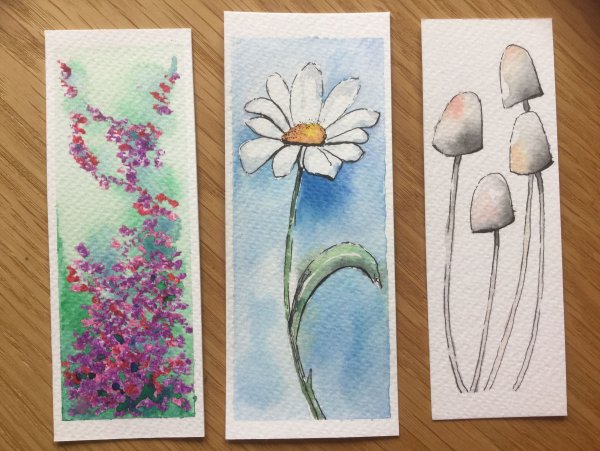 Закладки гуашью