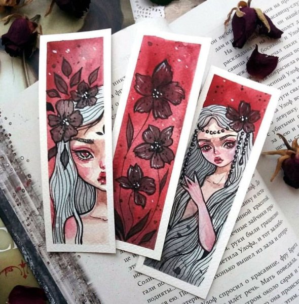 Закладки для книг эстетичные