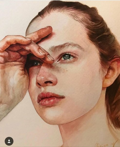 Рейна Ямада акварель