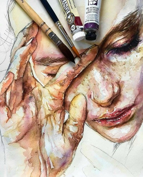 Акварель рисунки профессиональные