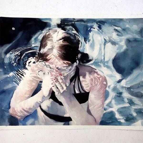 Маркос Беккари акварель