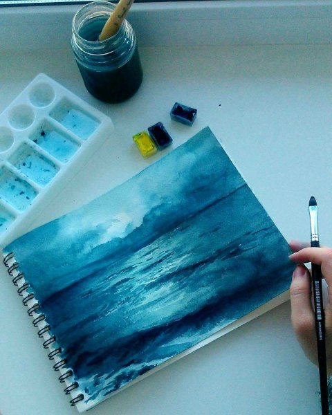 Рисунки акварелью