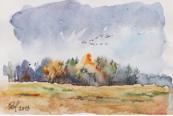 Пейзажи Донбасса в акварелях