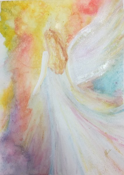 Ангел акварель