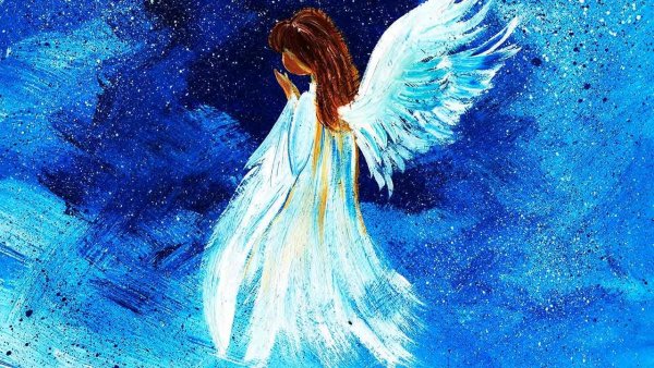 Рисуем ангела гуашью