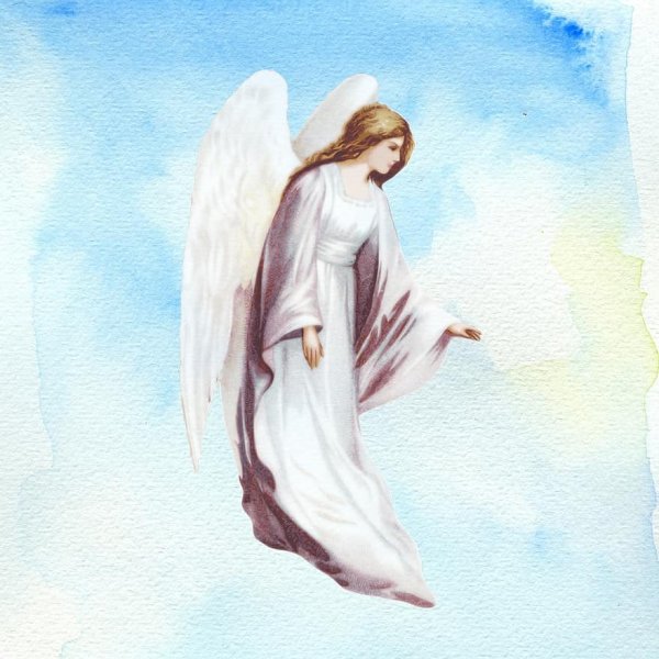 Ангел хранитель акварель
