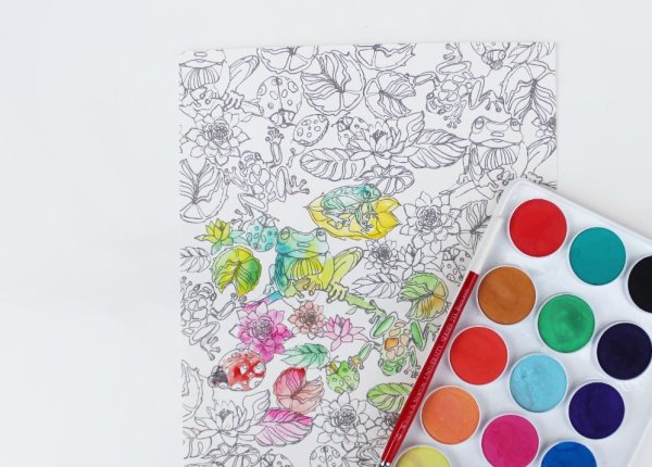 Акварельки для раскрашивания