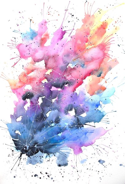 Акварельные брызги
