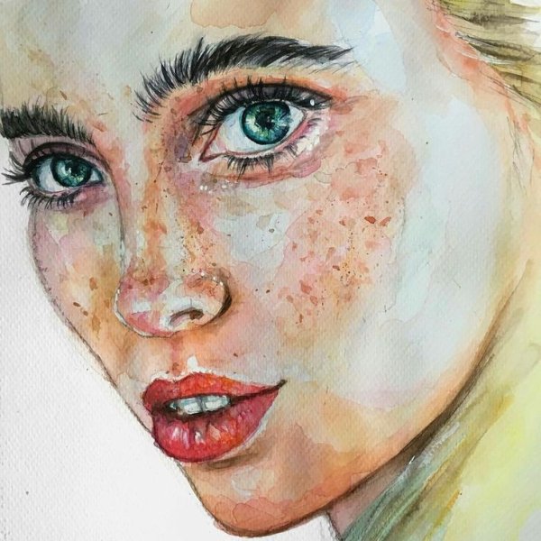 Портреты акварелью реалистичные
