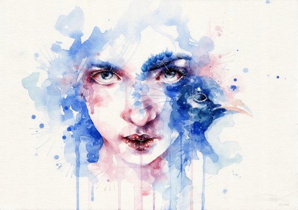 Рисунки акварелью