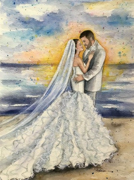 Ирина Пирогова Fashion illustration свадебное платье