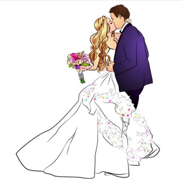 Свадебные рисунки