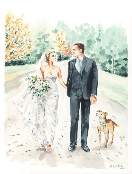 Свадьба рисунок