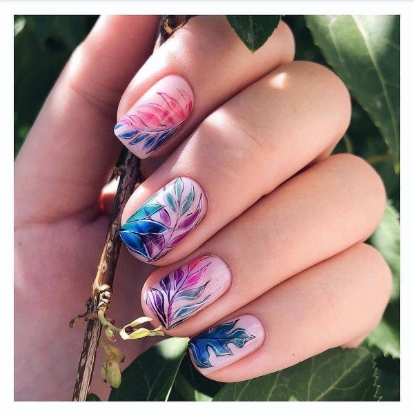 Акварельные ногти