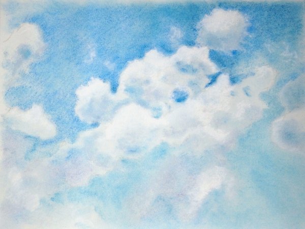Облака акварелью