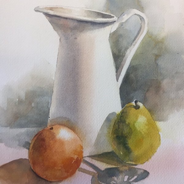 Натюрморты акварелью легкие