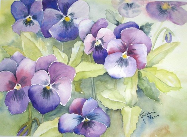 Пленэр Анютины глазки