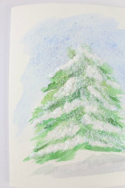 Акварельная живопись с солью