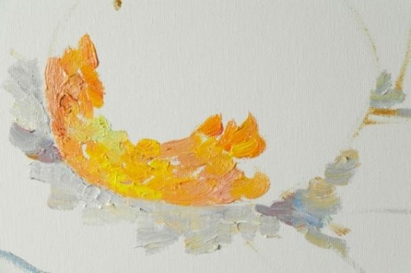 Акварель мазками техника