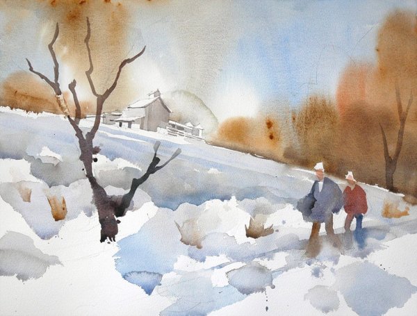 Рисование солью