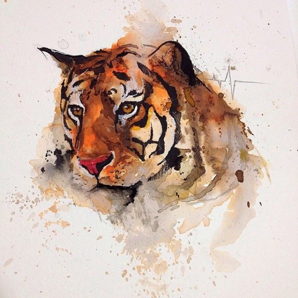 Стильные рисунки животных