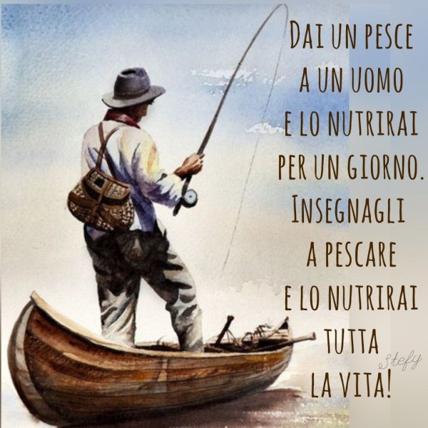 Картина Рыбак с удочкой в лодке