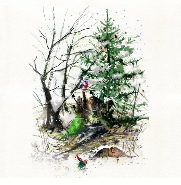 Рисование Новогодняя елка