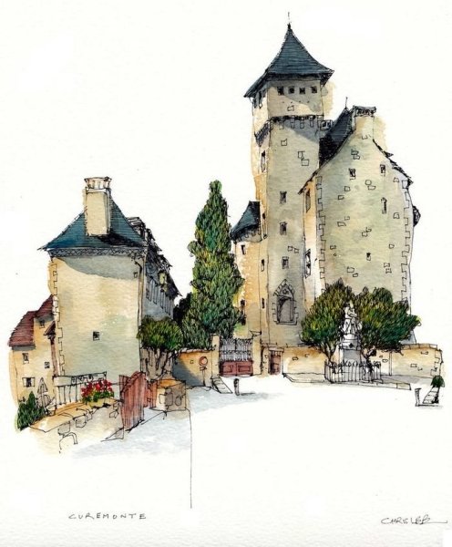 Городской скетчинг Прага