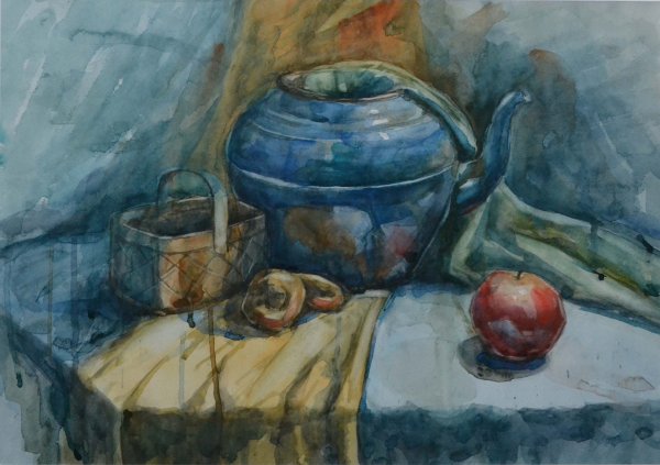 Академическая Акварельная живопись натюрморт