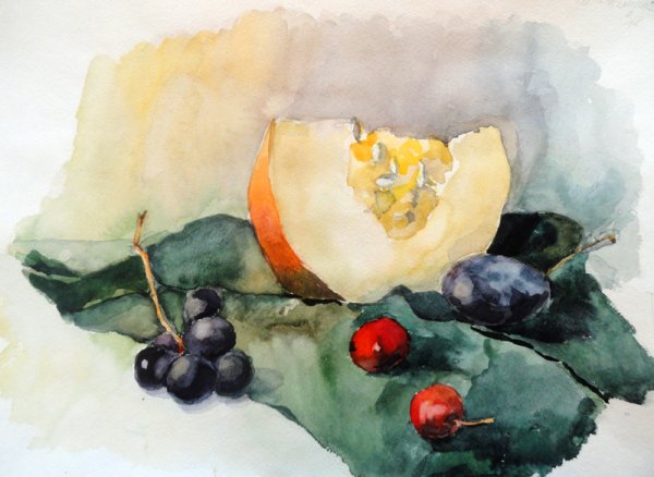 Ганжало акварель