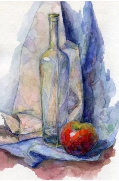 Натюрморт гуашью Академическая живопись материальность