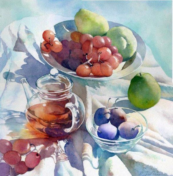 Японский акварелист Ryoyu Fukui