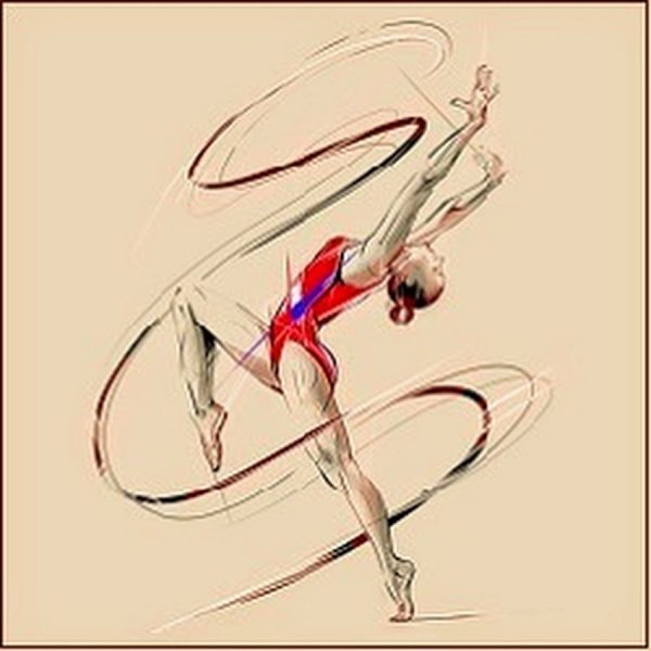 Гимнастка иллюстрация