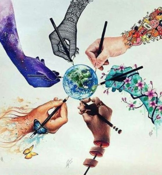 Креативные рисунки акварелью