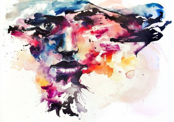 Абстрактный портрет девушки