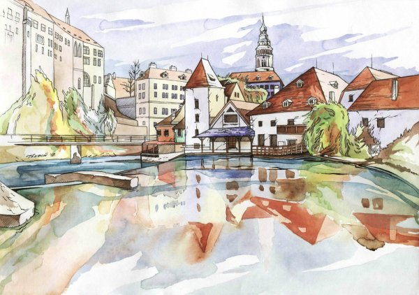 Город рисунок