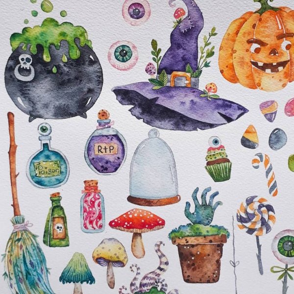 Скетчинг Хэллоуин