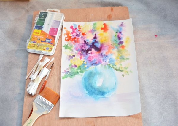 Дети акварель