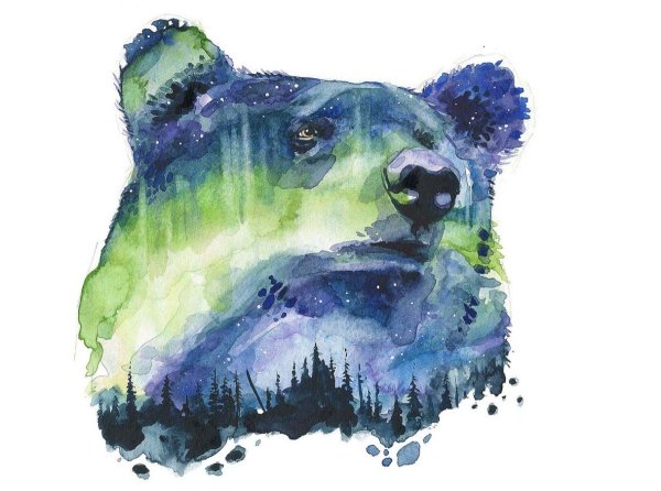 Акварельные звери