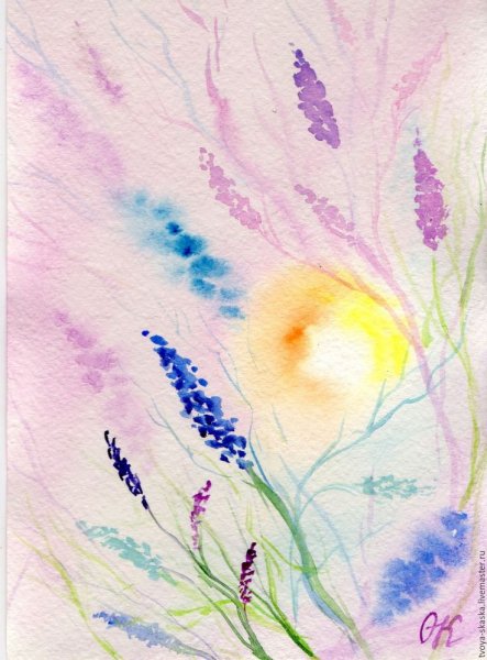 Дети акварель