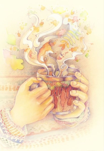 Чаепитие иллюстрации