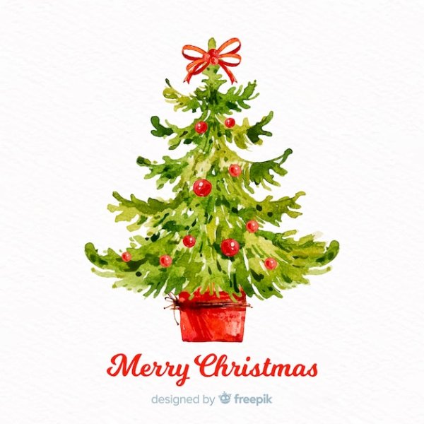 Новогодняя елка рисунок